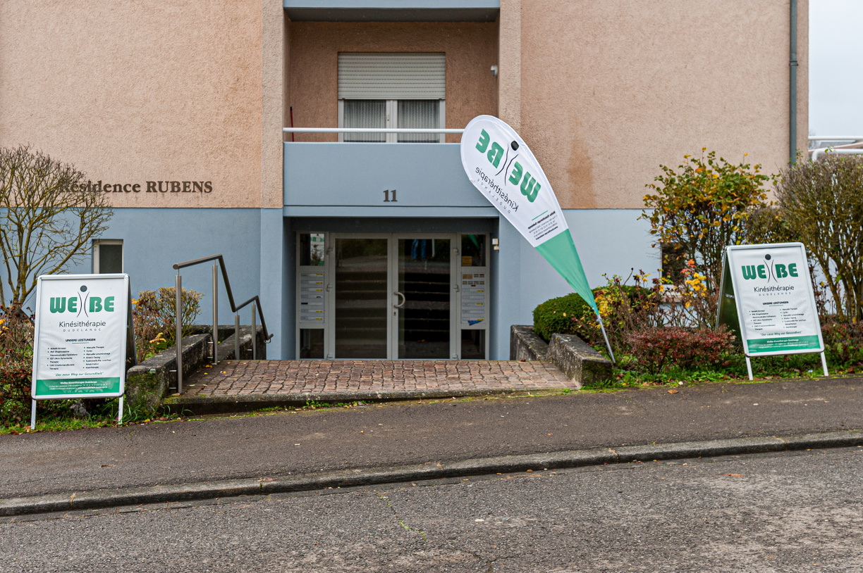 Praxisgebäude von WEBE Kinésithérapie, 11 rue des Lamineurs in Dudelange